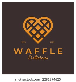 waffle logo simple illustration design,for pastry shop,emblem,badge,bakery business,pastry,bakery,vector