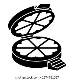 Waffle maker icon. Simple illustration of waffle maker vector icon for web design isolated on white background