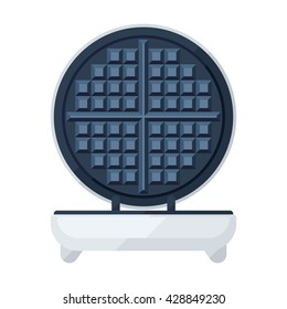 Waffle Maker Of Waffle Iron Flat Icon