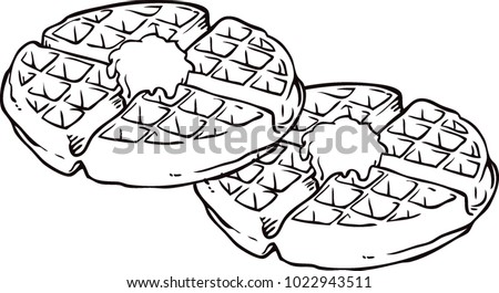 Belgium Waffles Page Coloring Pages