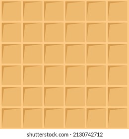 Waffle pattern background. Waffle wallpaper vector.