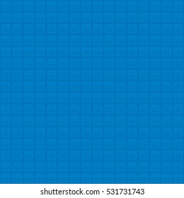 Waffle pattern. Blue Neutral Seamless Pattern for Modern Design in Flat Style. Tileable Geometric Vector Background.