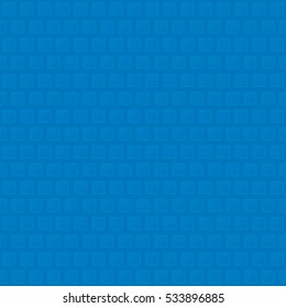 Waffle pattern. Blue Neutral Seamless Pattern for Modern Design in Flat Style. Tileable Geometric Vector Background.