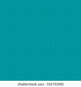 Waffle pattern.Turquoise Neutral Seamless Pattern for Modern Design in Flat Style. Tileable Geometric Vector Background.