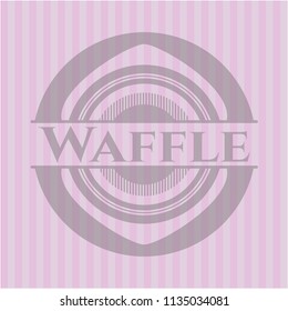 Waffle pink emblem
