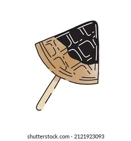 Waffle Pops in vector illustration. 