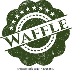 Waffle rubber grunge texture stamp