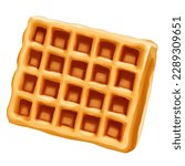 waffle with style hand drawn digital painting illustration