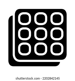 waffle symbol icon vector illustration