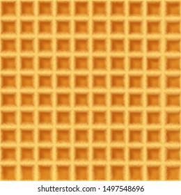 Waffle texture, background for ice cream, texture for a cone. Vector