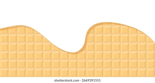 Fondo de textura de gofre. Patrón de cono sin costuras. Helado de vainilla blanco