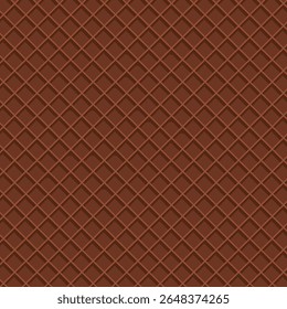 Vector de color marrón de textura de gofre para decoración