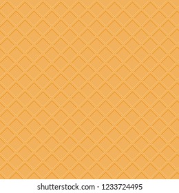 Waffle texture. Vector seamless pattern