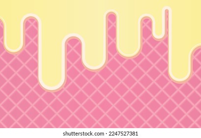 waffle vector background, vector illustration