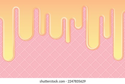 waffle vector background, vector illustration