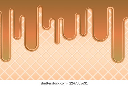 waffle vector background, vector illustration