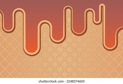 waffle vector background, vector illustration