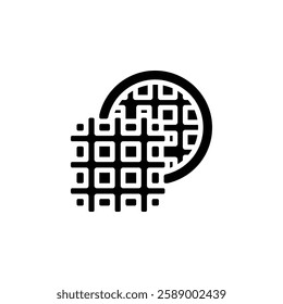 waffle vector icon. bakery icon solid style. perfect use for logo, presentation, website, and more. simple modern icon design glyph style