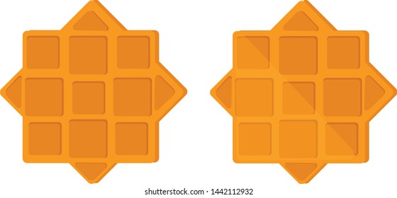 waffle vector illustration eps 10