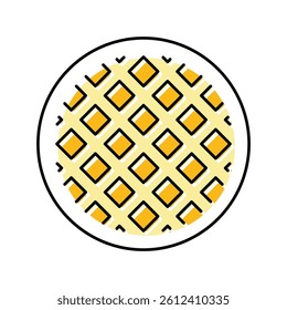 waffle weave fabric material color icon vector. waffle weave fabric material sign. isolated symbol illustration