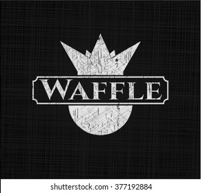 Waffel auf der Tafel