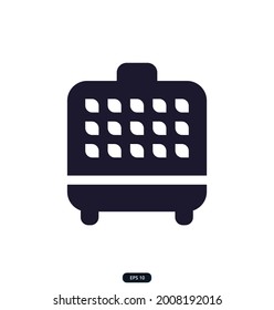 waffle-iron icon. Household appliances icon. Home and kitchen electronics. Contains such Icons as Meat Grinder, Boiler, Multi Cooker and more. Vector illustration