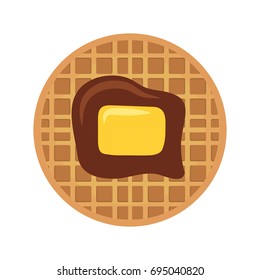 waffles with butter icon