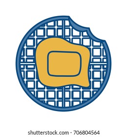 waffles with butter icon