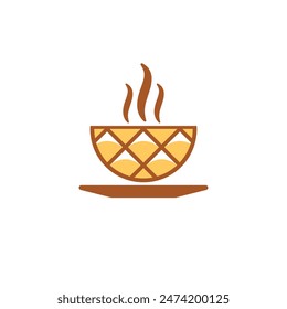 waffles coffee abstract logo modern style