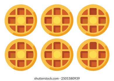 Waffles Color Art Showcasing Deliciously Crispy Waffles with Fresh Berries