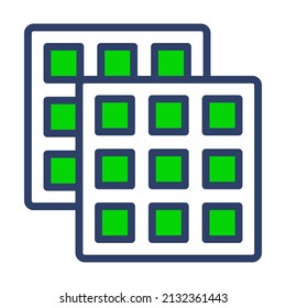 waffles vector colored Line Icon. Simple Creative vector Line Icon