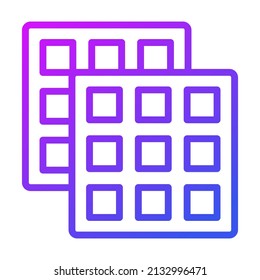 waffles vector glyph Icon. Simple Creative vector Line Icon
