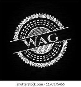Wag on blackboard