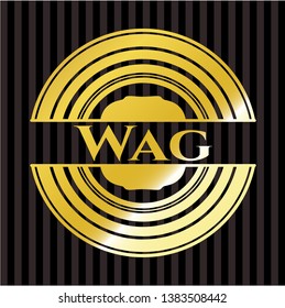 Wag shiny emblem. Vector Illustration. Detailed.
