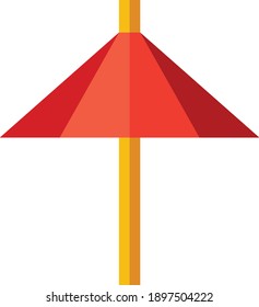 Wagasa Umbrella outline icon. linear style sign for mobile concept and web design.