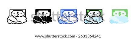 Wage Freeze Icon Collection With Multiple Styles