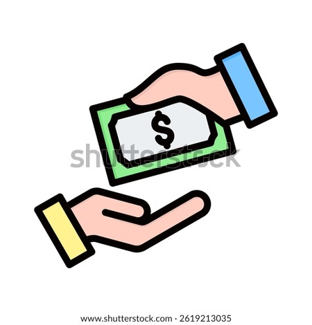 Wage Icon Element for Design
