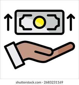 Elemento De Ícone De Aumento De Salário Para Design