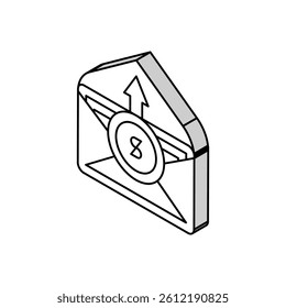 wage inflation isometric icon vector. wage inflation sign. isolated symbol illustration