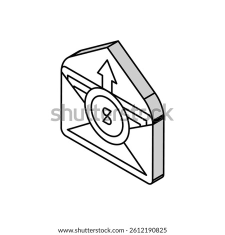 wage inflation isometric icon vector. wage inflation sign. isolated symbol illustration