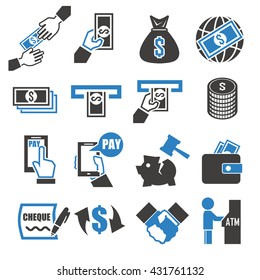 Wage, Money, Pay Icon Set