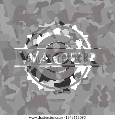 Wager on grey camo texture