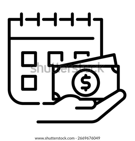 Wages Icon Element For Design