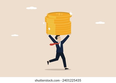 Wages, income or salaries increase, investment profits increase, happy employees get wages or salaries.