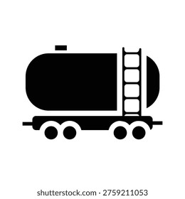 Waggon storage tank solid icon vector design good for web or mobile app