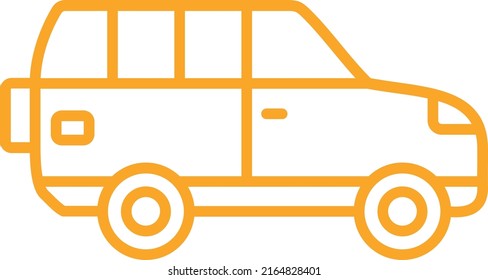 Wagon Car vector icon. Can be used for printing, mobile and web applications.