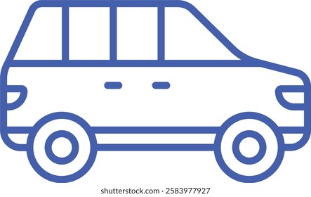 Wagon Car vector icon. Can be used for printing, mobile and web applications.