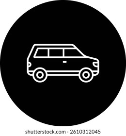 Wagon Car vector icon. Can be used for printing, mobile and web applications.
