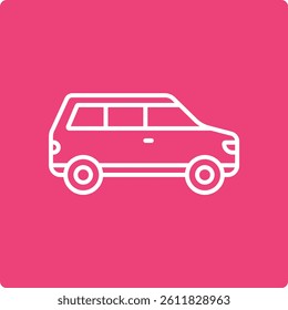 Wagon Car vector icon. Can be used for printing, mobile and web applications.