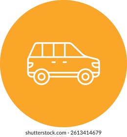 Wagon Car vector icon. Can be used for printing, mobile and web applications.